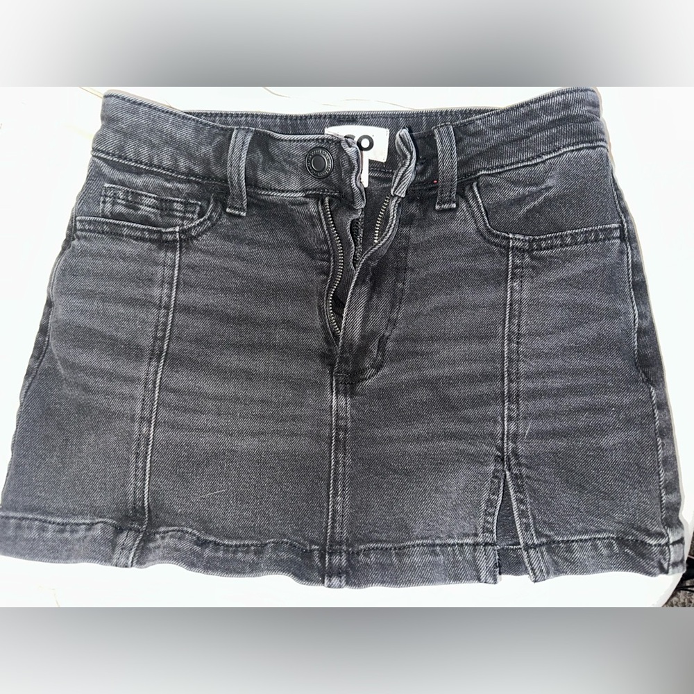 SO denim black skirt